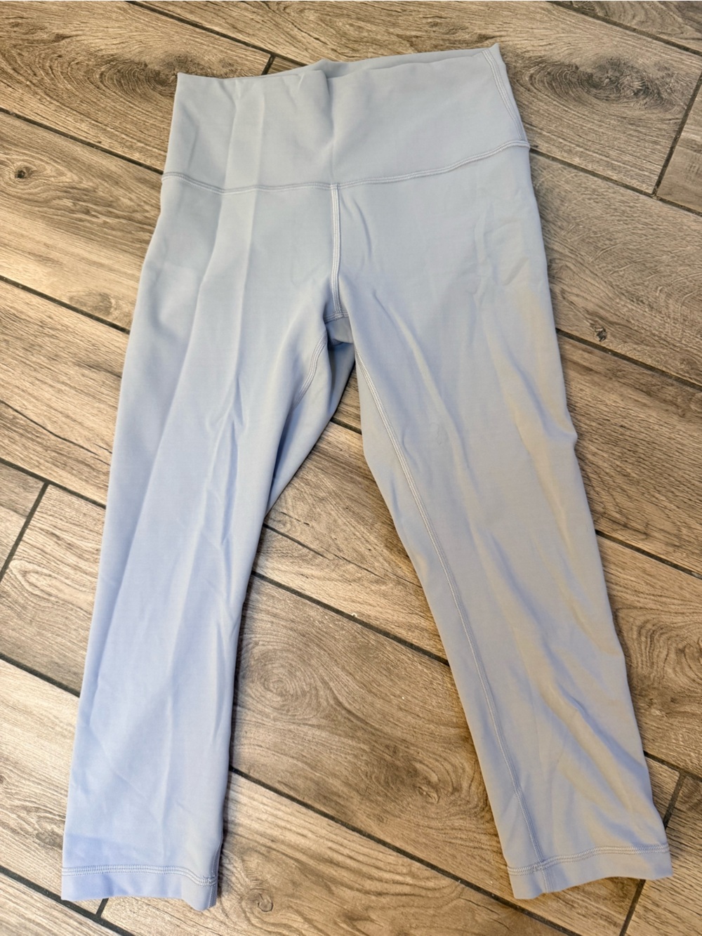 Lululemon Wunder Train Chambray Light Blue Women's High-Rise Leggings